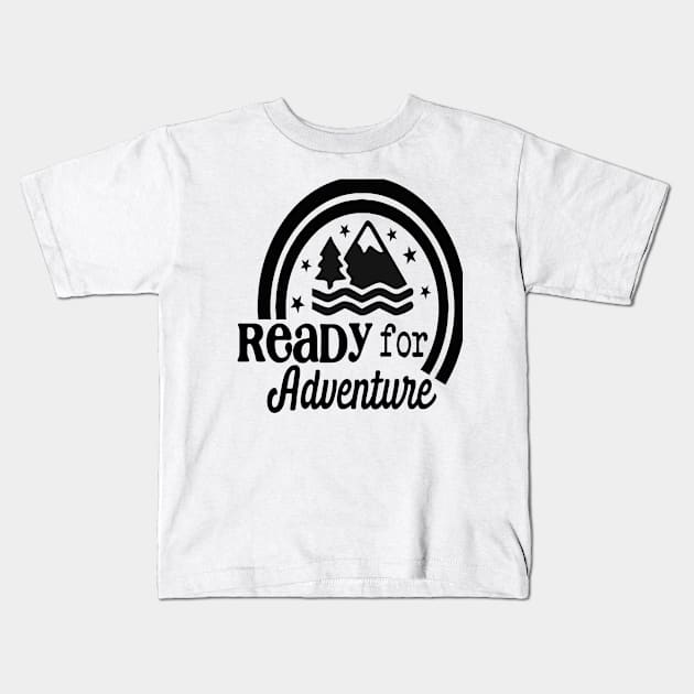 Adventure Awaits Kids T-Shirt by CreativeDesignStore